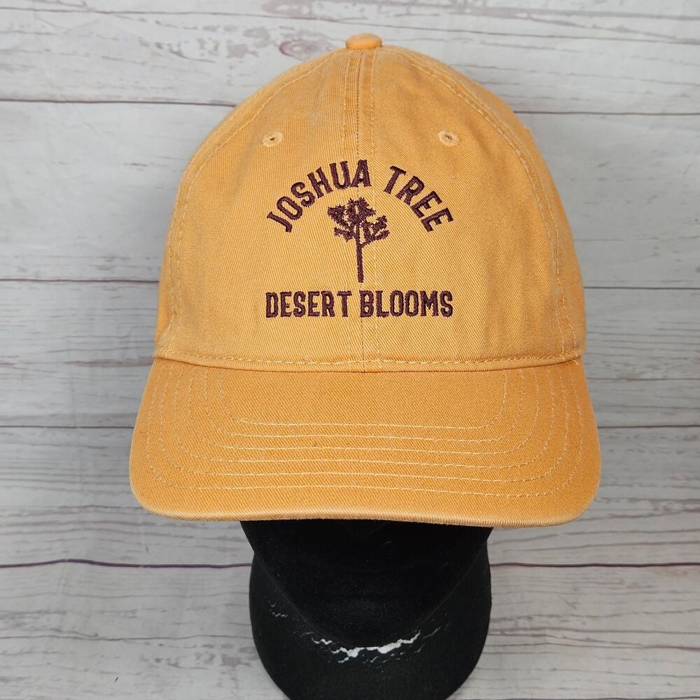 Mighty Fine Joshua Tree Desert Blooms Men's Adjustable Washed Orange Hat